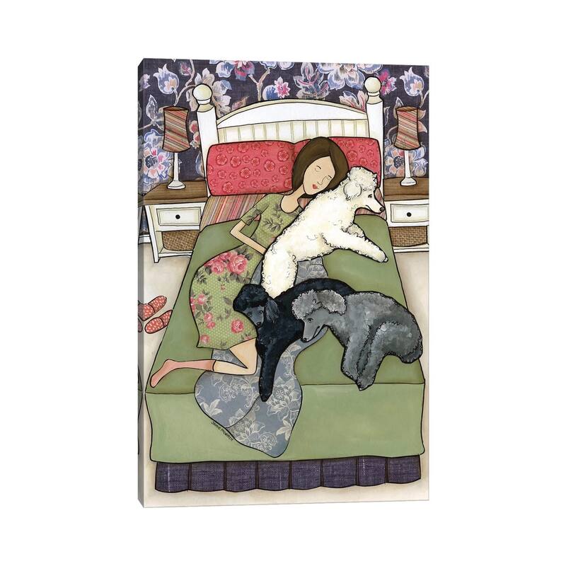 iCanvas "Napping Poodles" by Jamie Morath Canvas Print