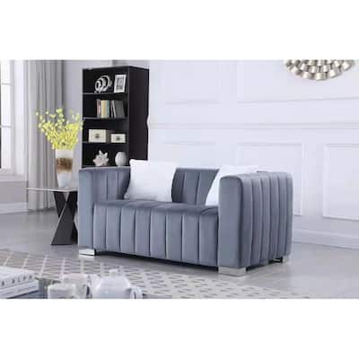 Modern 2-Seater Channel Sofa with Traditional Inspiration