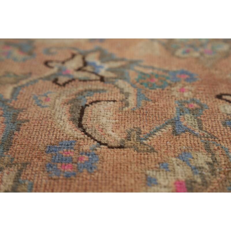 Traditional Mashad Persian Area Rug Handmade Wool Carpet - 9'3" x 12'10"