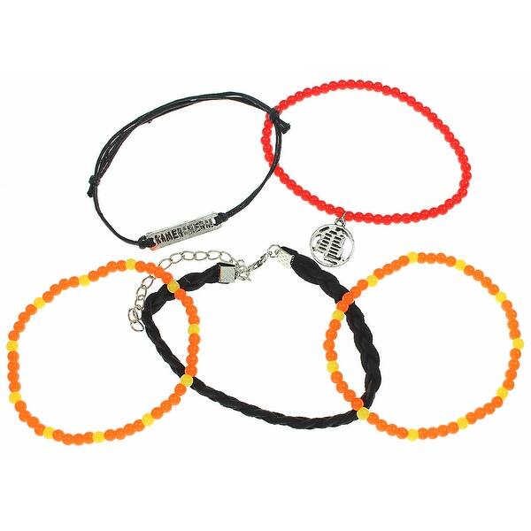 Shop Dragon Ball Z Anime Arm Party 5 Pack Of Bracelets Overstock