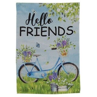 Hello Bike Garden Flag - Baxter & Me