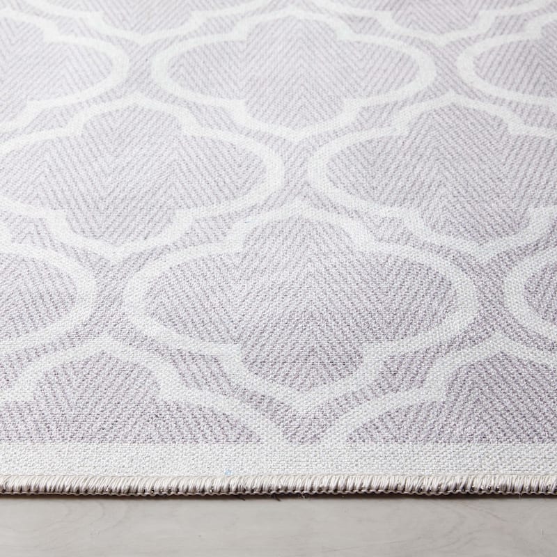 Well Woven Apollo Lattice Moroccan Machine Washable Area Rug
