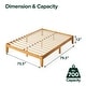 preview thumbnail 16 of 16, Priage by ZINUS Alexia Rustic Pine Wood Minimalist Rustic Platform Bed
