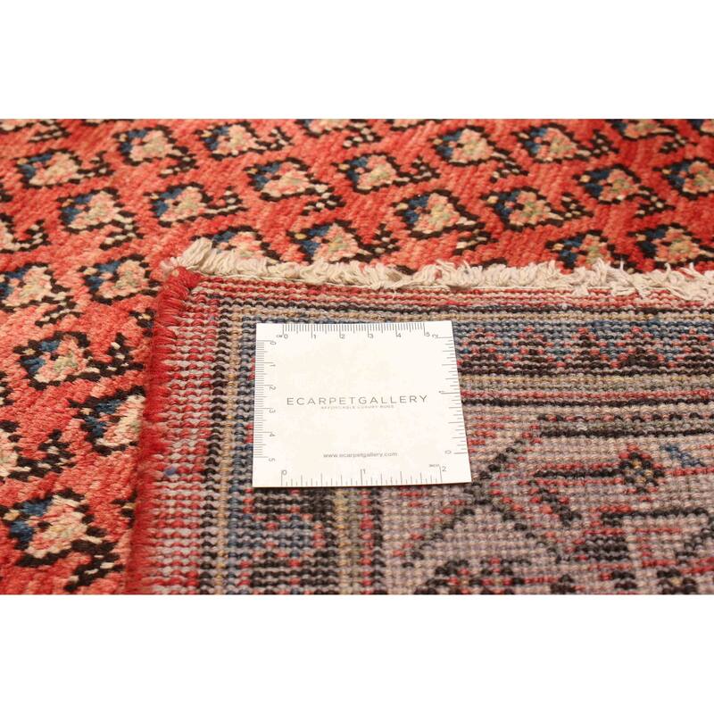 ECARPETGALLERY Hand-knotted Andelz Red Wool Rug - 3'4 x 10'1