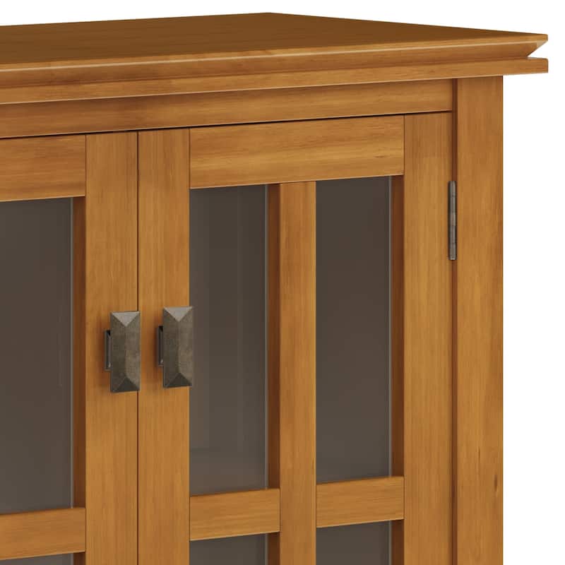 WYNDENHALL Stratford SOLID WOOD 30 inch Wide Low Storage Cabinet - 30"w x 14"d x 31" h