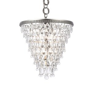 Elegant Lighting 1219D18/RC Nordic 5 Light 18" Wide Crystal Pendant ...