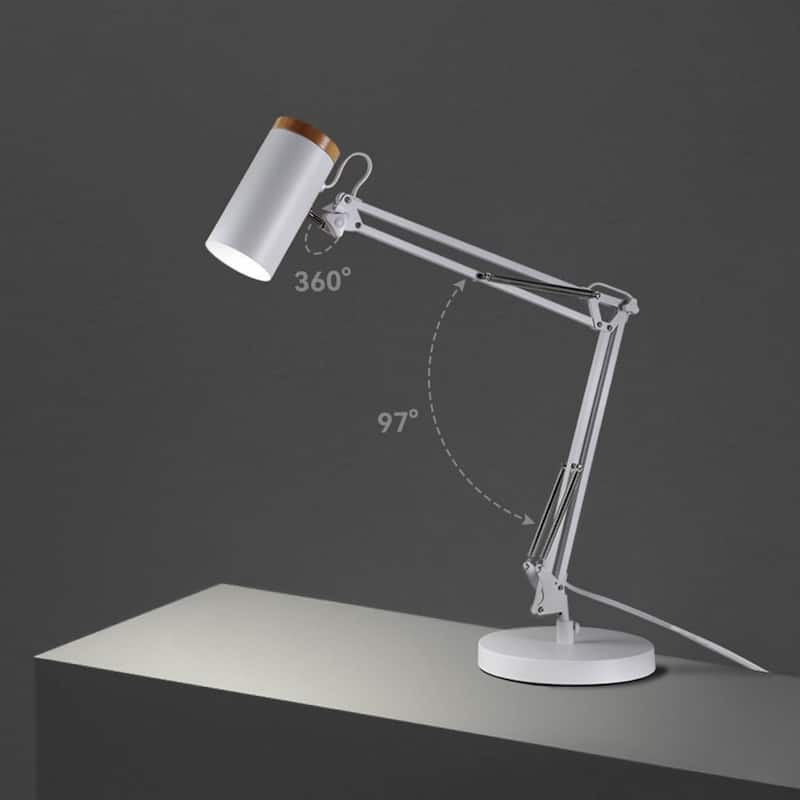 Adjustable Modern Metal Table Lamp, Large Size Max Height 29.7", E26 Base Metal Desk Lamp