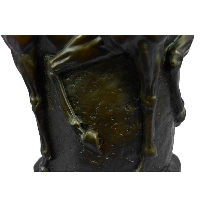 Trophy Horse Centerpiece Hot Cast By Lost Wax Horse Vase Bronze Sculpture Figure