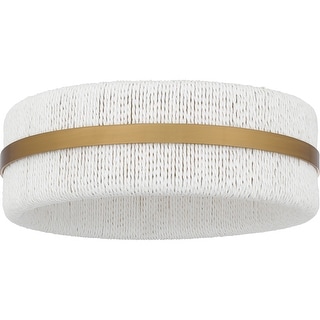 Maeve 2-Light Brushed Gold Flush Mount