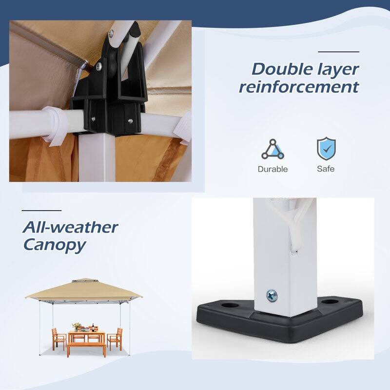 AVAWING 10x10 Pop Up Canopy Tent - Instant Shelter with UV Protection for Outdoor Events, Beach - Heavy Duty Steel Frame