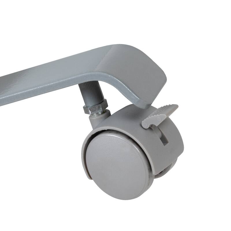 Mobile Whiteboard/Cloth 3 Section Partition with Locking Casters, 72"H x 24"W - 23.75" - 71"W x 0.875" - 13.875"D x 72.125"H