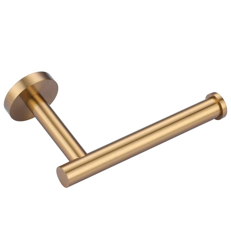 WOWOW Wall Mount Stainless Steel Single Arm Toilet Paper Holder