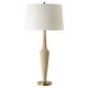 preview thumbnail 4 of 6, Uttermost Juliet Travertine Table Lamp - 35.75" H X 17" W X 17" D