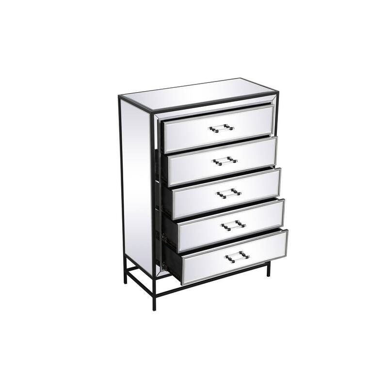 Modern Mirrored End Table