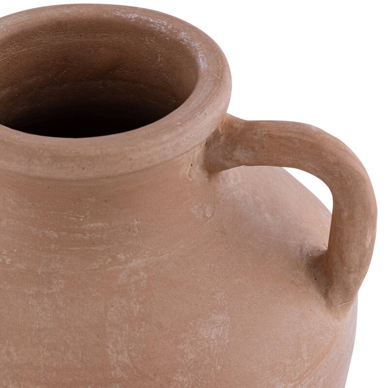 Terracota Amphora Vase w/ Handles - Natural Terracotta