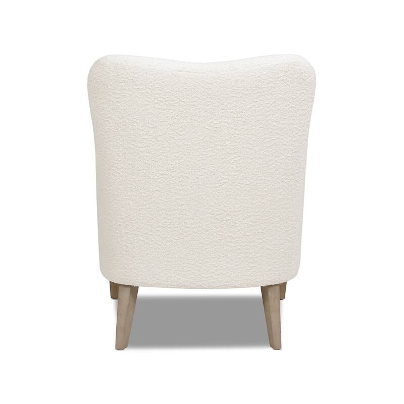 Nimbus 27.5" Curved Boucle Accent Armchair