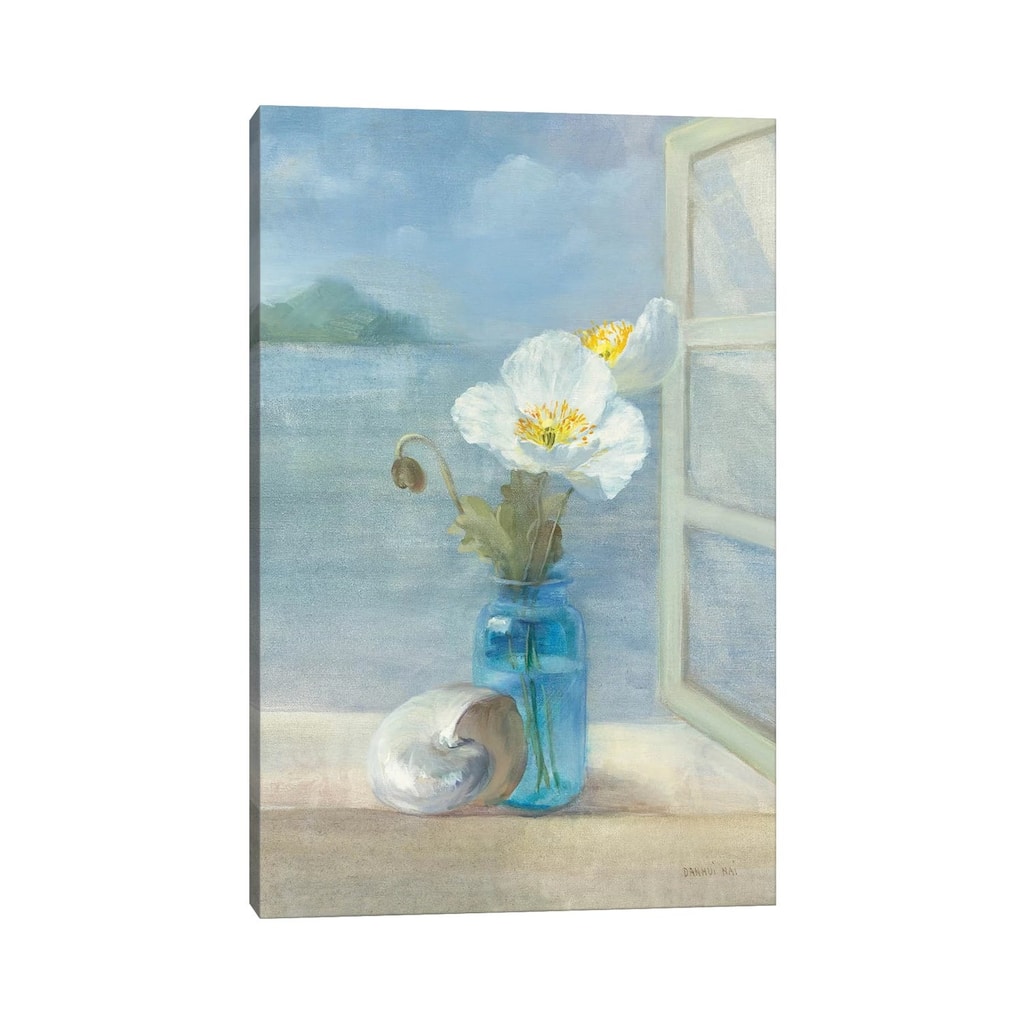 iCanvas "Coastal Floral II" by Danhui Nai Canvas Print
