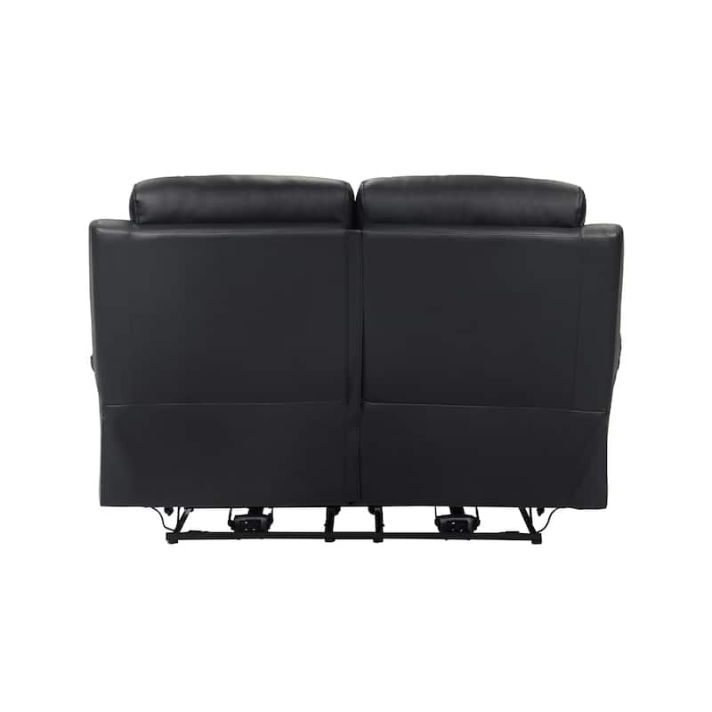 Peperomia Leather Match Power Double Reclining Loveseat