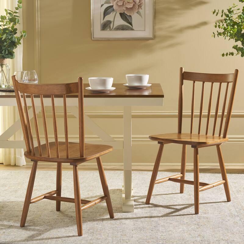 SAFAVIEH HOME Andreas Spindle Dining Chair (Set of 2) - 17"W x 20"D x 36"H