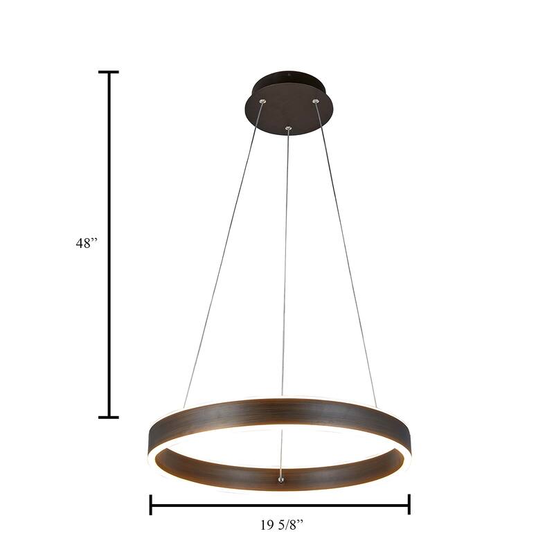 1 Light LED Array Pendant Light in Oil Rubbed Bronze - Oil Rubbed Bronze