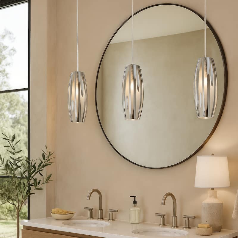 Varaluz Chroman Empire 1-Light Mini Pendant - Chrome