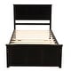 preview thumbnail 14 of 16, Platform Storage Bed, 2 drawers with wheels, Twin Size Frame