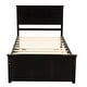 preview thumbnail 16 of 24, Twin Size Platform Storage Bed with 2 Drawers, Gray