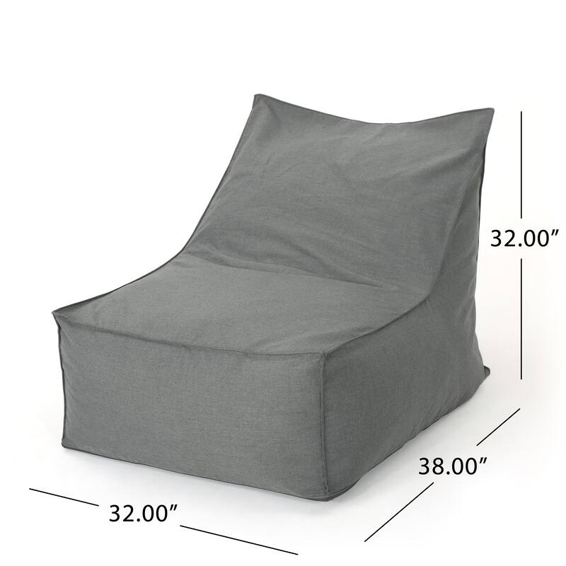 Tulum Indoor/Outdoor Bean Bag Lounger by Christopher Knight Home