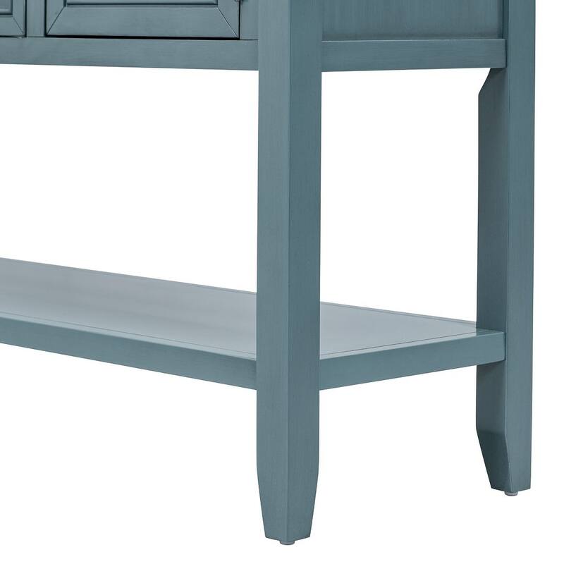 Elegant Storage Dresser with 4 Small Drawers and Bottom Shelf for Bedroom