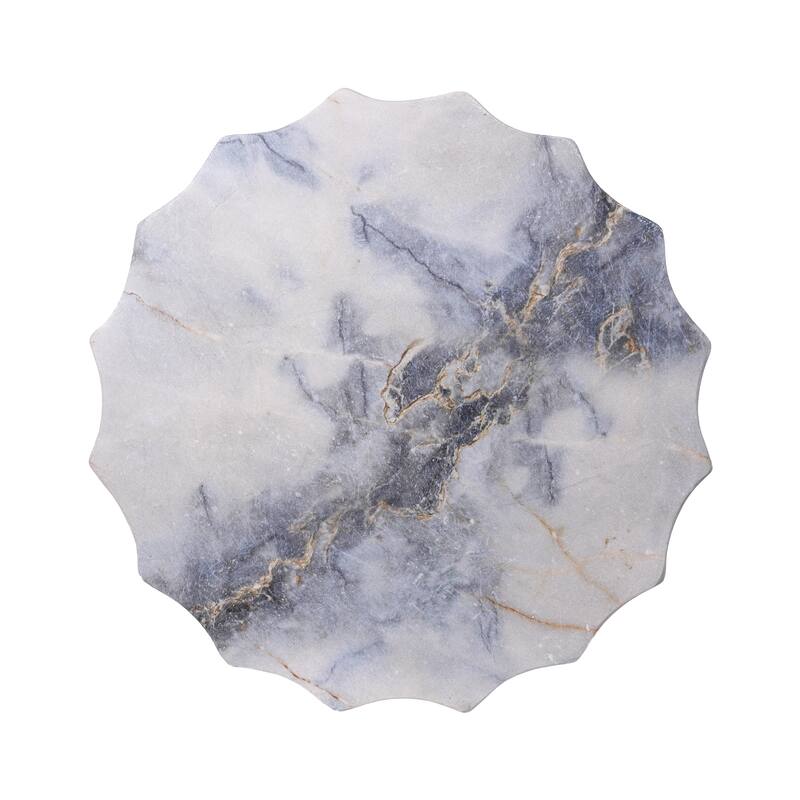 Christopher Knight Home - Modern Outdoor Lightweight Concrete Accent Side Table with Fluted Sculptural Hourglass Design