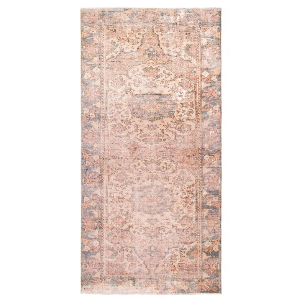 ECARPETGALLERY Hand-knotted Antalya Vintage Copper Wool Rug - 4'9 x 10'0