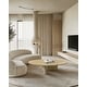 preview thumbnail 6 of 17, 35.4" Natural Marble Stone Coffee Table
