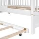preview thumbnail 10 of 11, Twin House Bed with Trundle and Storage Shelves for Kids, Wooden Frame with Roof Design and Play Area