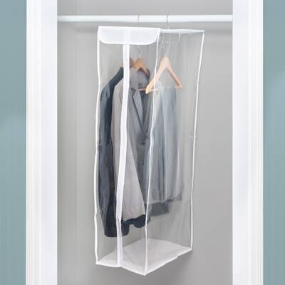 White PEVA Short Garment Bag