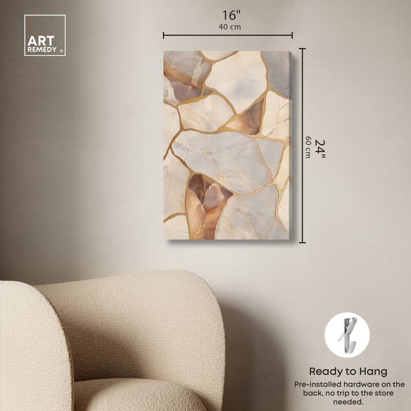 Textured Earthy Tones II Canvas by Art Remedy, Gallery Wrapped