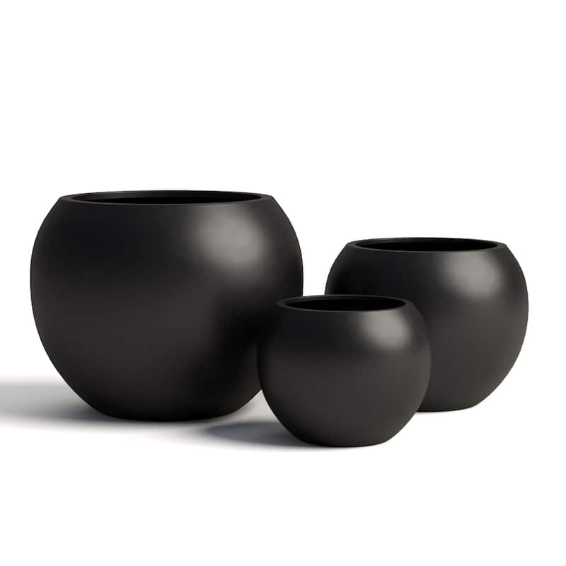 DTY Signature Mount Sherman 1-Piece Fiberstone Planter for Indoor/Outdoor