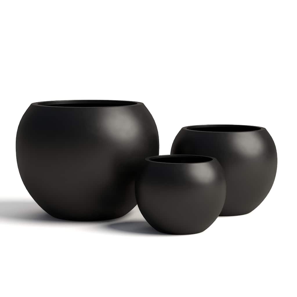 DTY Signature Mount Sherman 1-Piece Fiberstone Planter for Indoor/Outdoor