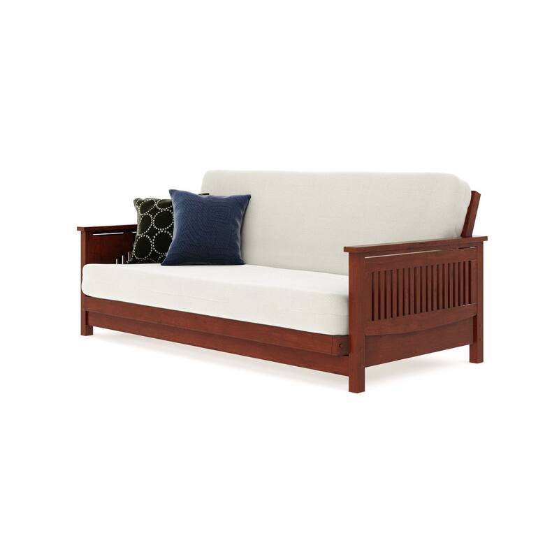 Tiro Full Futon Frame - Dark Cherry