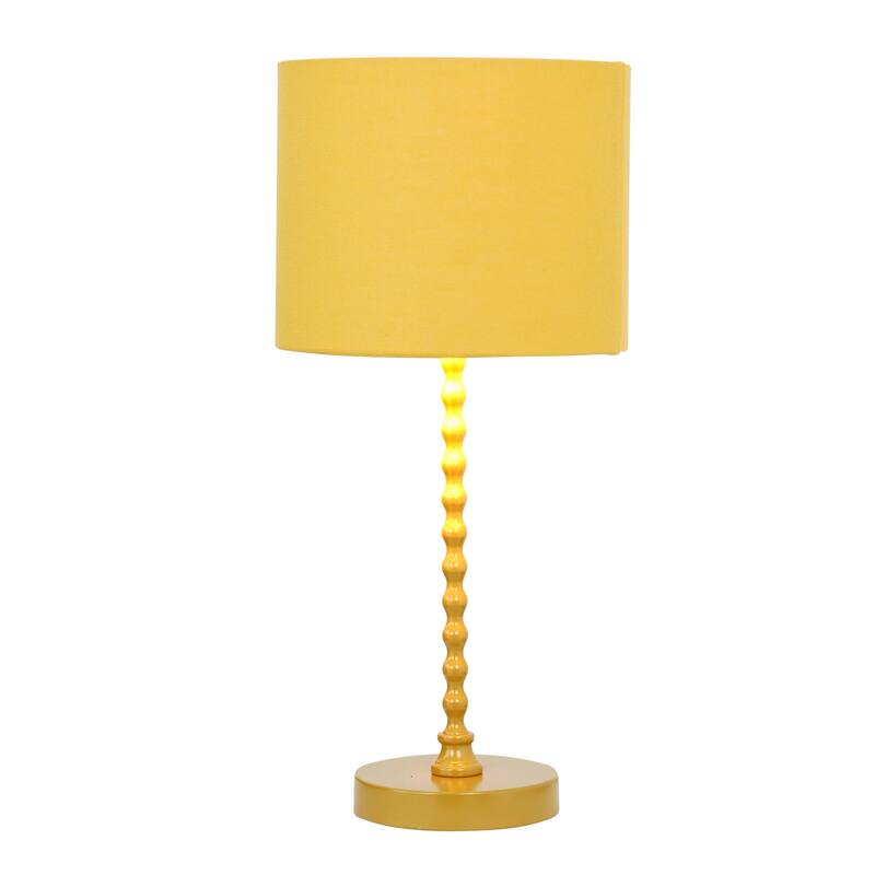 Modern Classic Desk Lamp Table Lamp Ochre and Gold 110-120V Table Light, Easy Assembly Table Lamp
