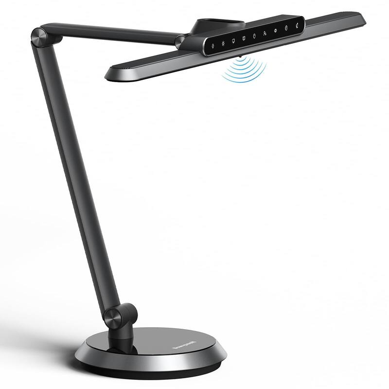 Honeywell H9 Sunturalux LED Desk Lamp 1000LM, Dimmable, Timer Auto-Sensing - Black