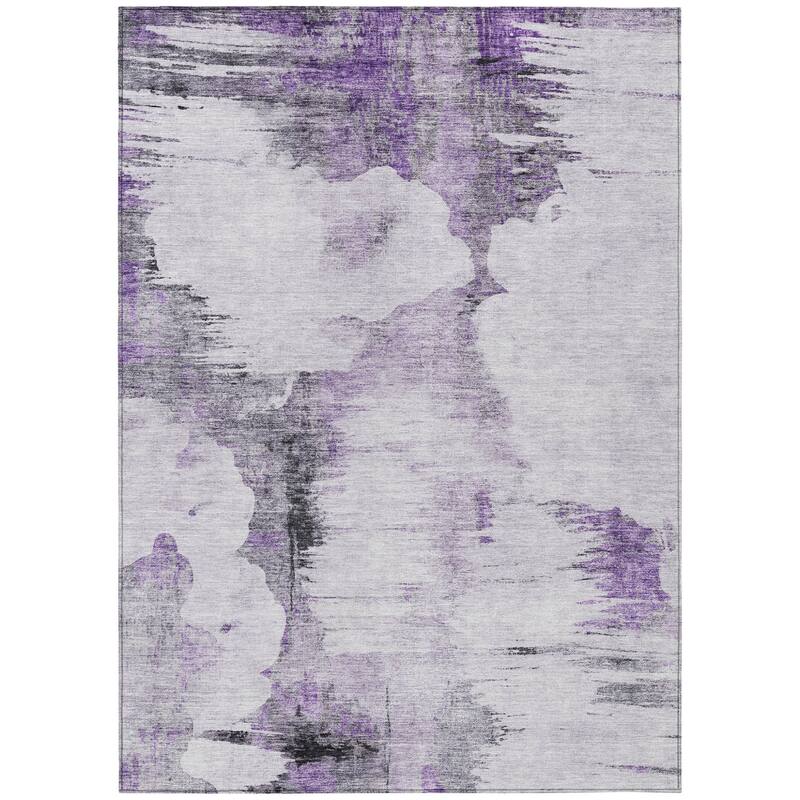 HomeRoots Abstract Transitional Rectangle Outdoor Rug
