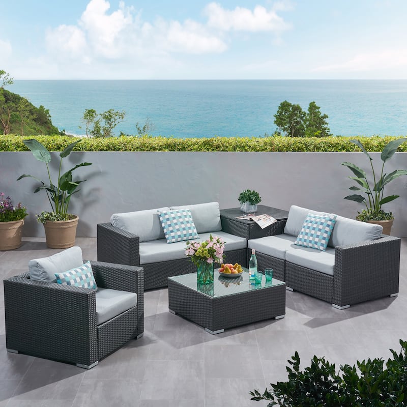 Santa Rosa Outdoor 7-piece Sectional Sofa by Christopher Knight Home