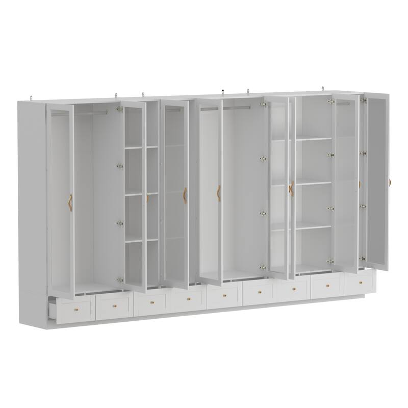 Chic Modular Closet System Wardrobe Units Armoires Home Organization