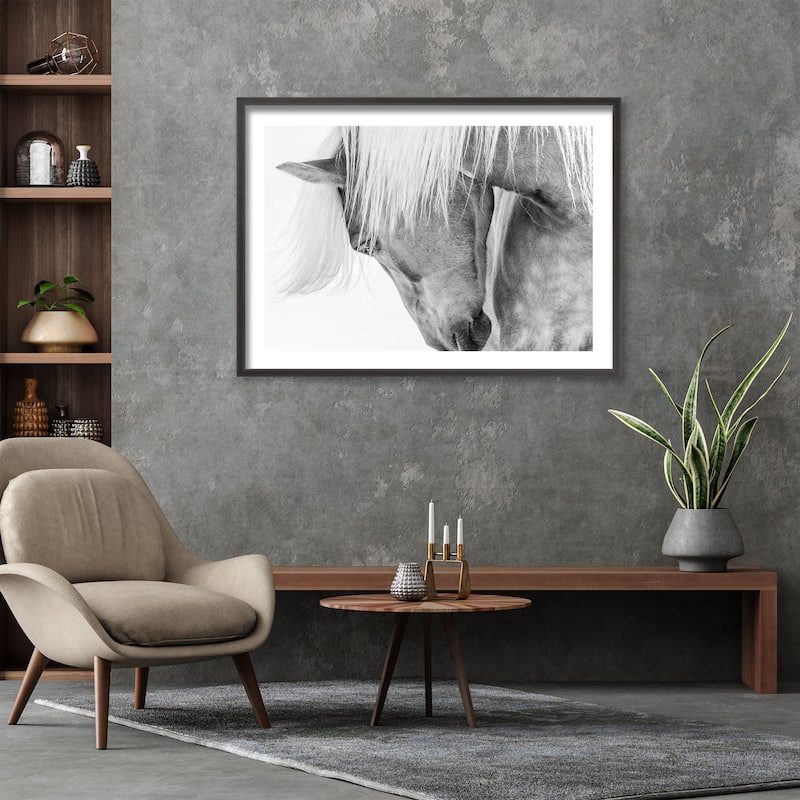 "Halflinger Portrait" Framed Print Wall Art by Kimberly