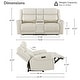 preview thumbnail 81 of 85, Leo Power Wall Hugger Reclining Sofa with Multi-Function Console