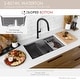 preview thumbnail 22 of 26, Composite Granite Dual-Mount 30" Double-Bowl kitchen Sink - 30" x 18" x 9.50"