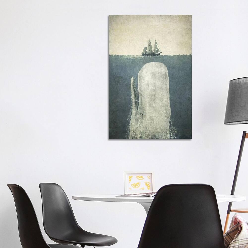 iCanvas "White Whale" by Terry Fan Canvas Print