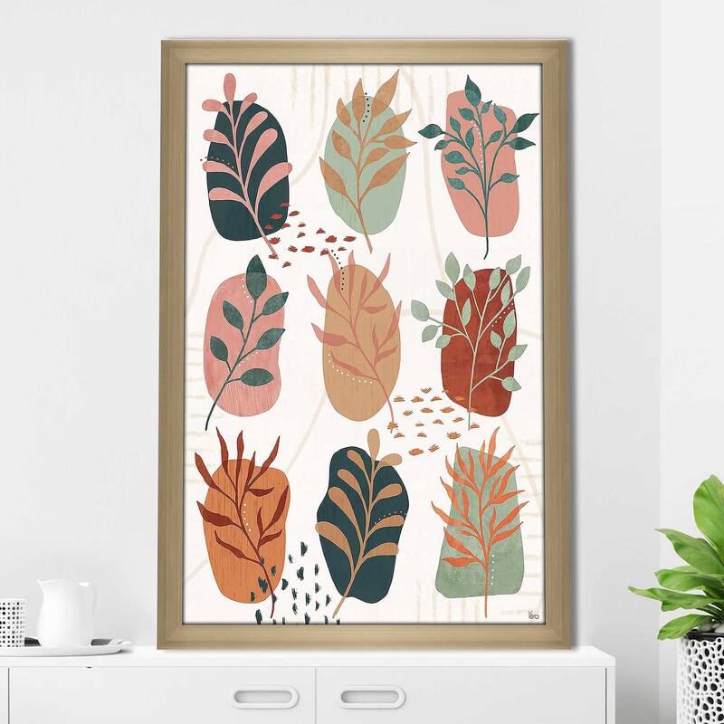 "Abstract Blossom IX" by Veronique Charron Print on Acrylic.
