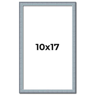 10x17 Frame Rustic Sky Blue Solid Wood Picture Frame | 0.75 Inch