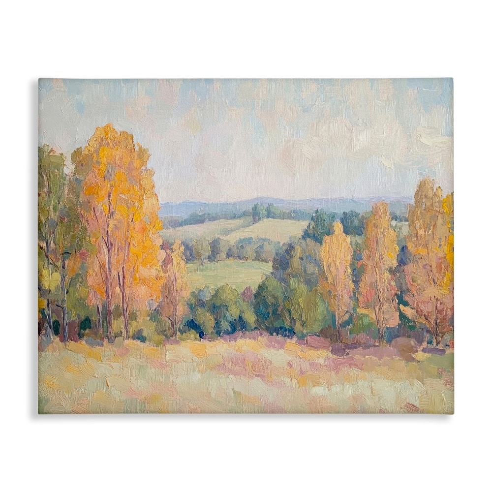 Stupell Countryside in Autumn Canvas Wall Art Design By Petal Prints Design
